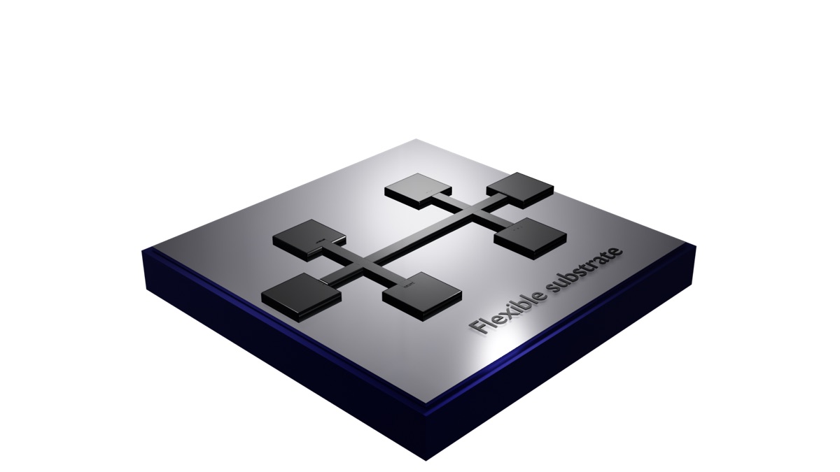 Render of a planar Hall effect device
